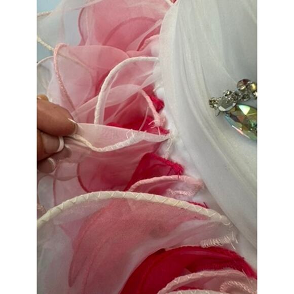 "NO TAG" Tutu Mini Bedazzled Dress SZ S? Y2kHoco Fairycore Loose Beads See Image - Picture 5 of 15